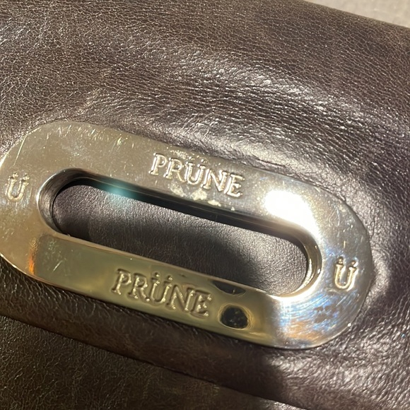 Prune Vintage Leather Wristlet / Small Purse / Clutch / Small Handbag - Picture 13 of 14